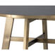 Bronx Black / Antique Brass Bar Table